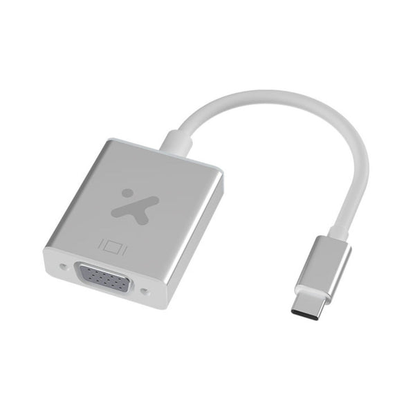 Xtech display adapter USB type c VGA aluminum silver XTC-552