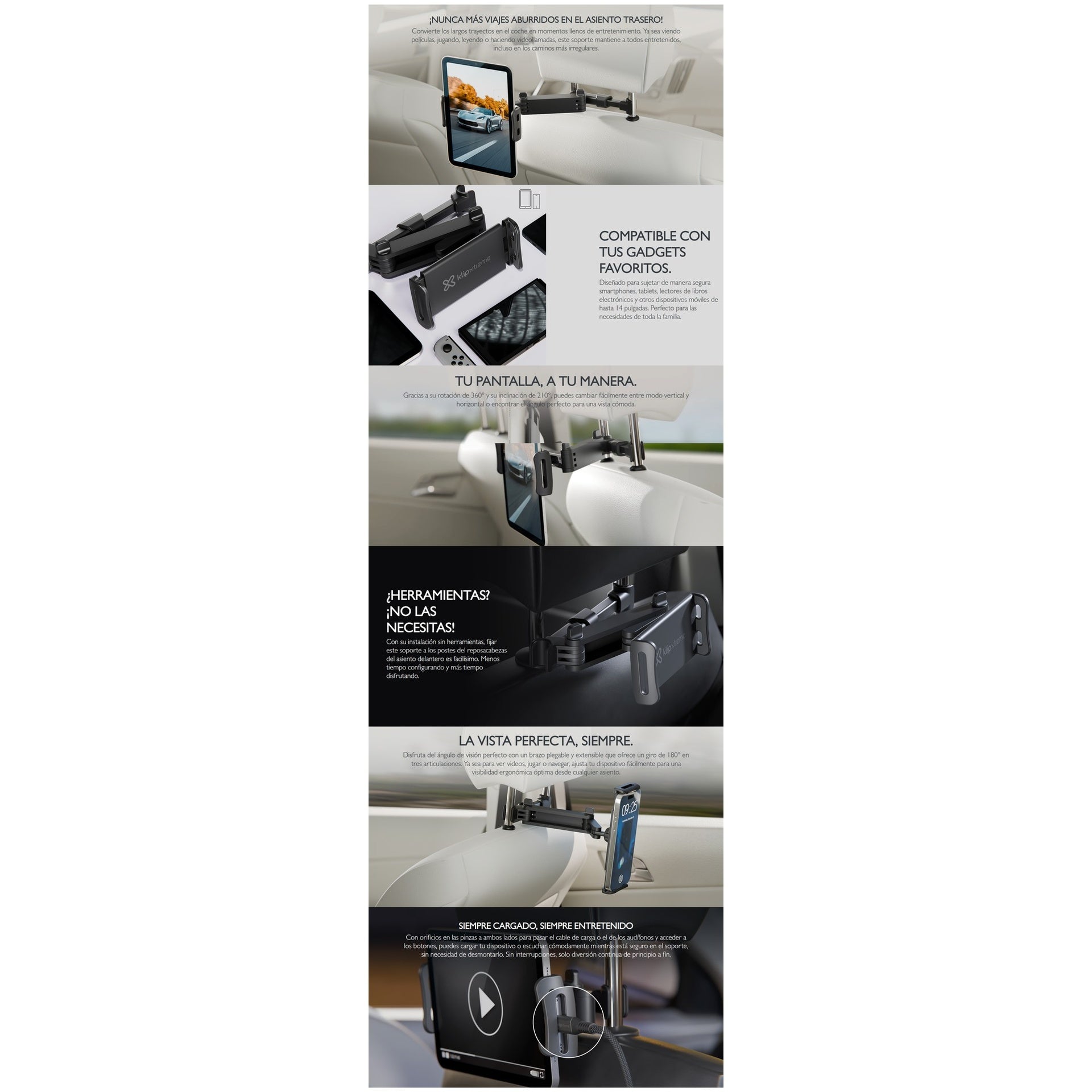 Klip Xtreme soporte montaje trasero con brazo extensible Imagen principal del producto