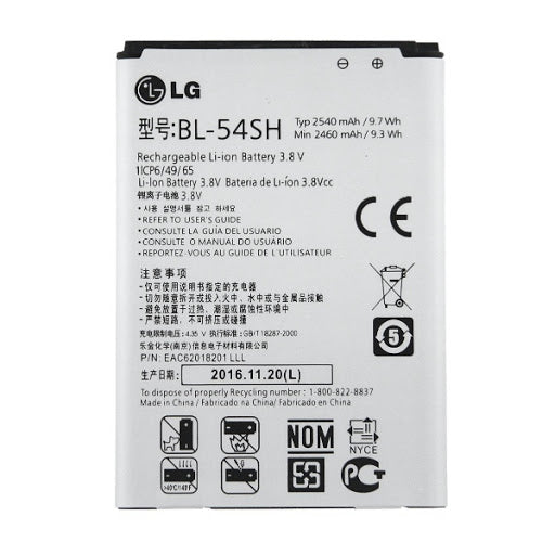 Repuesto BATERIA LG BL-54SH G3 BEAT L90 D405 D410 D373 L80 D331