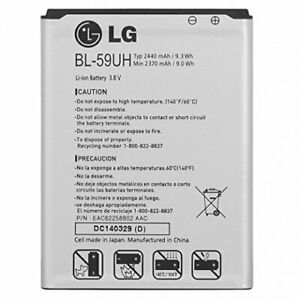 Repuesto BATERIA LG BL-59UH G2 MINI D315 D620 D618