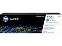 Impresora HP 206X toner alto rendimiento cían W2111X Imagen secundaria del producto