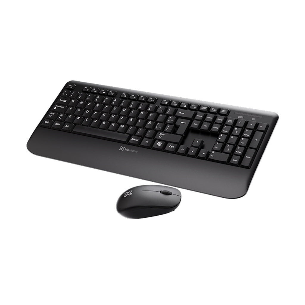 Klip Xtreme KCK-300S combo teclado inalámbrico con reposamuñecas español