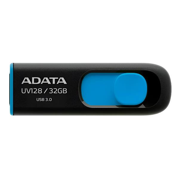 Memoria USB 32GB Adata UV128 USB 3.2 Gen 1 - Negro/Azul