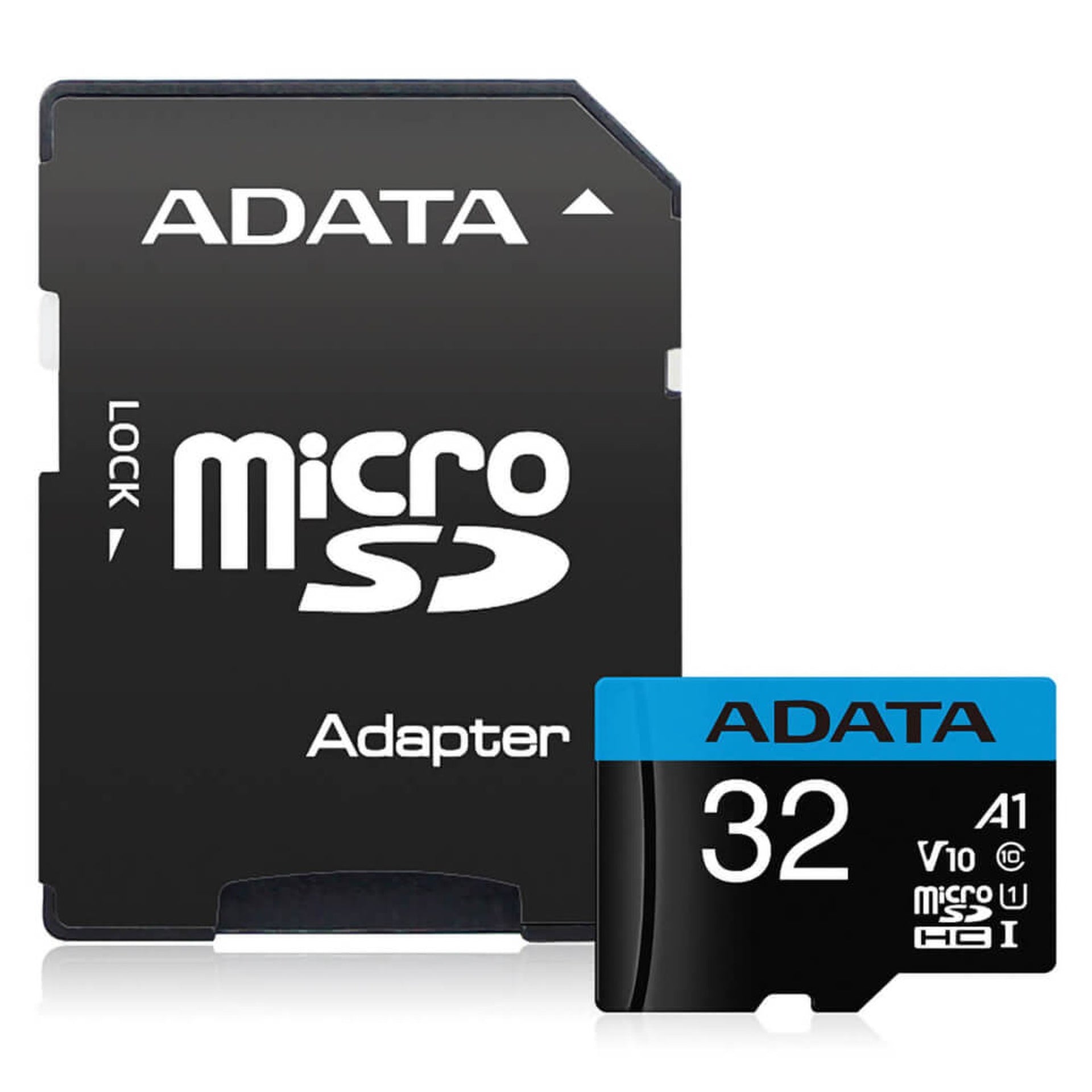 MEMORIA MICRO SDHC 32GB ADATA CLASE 10 100 MB/S 25 MB/S PARA TELÉFONOS INTELIGENTES ANDROID, TABLETAS, CÁMARAS DIGITALES AUSDH32GUICL10A1-RA1 Imagen principal del producto