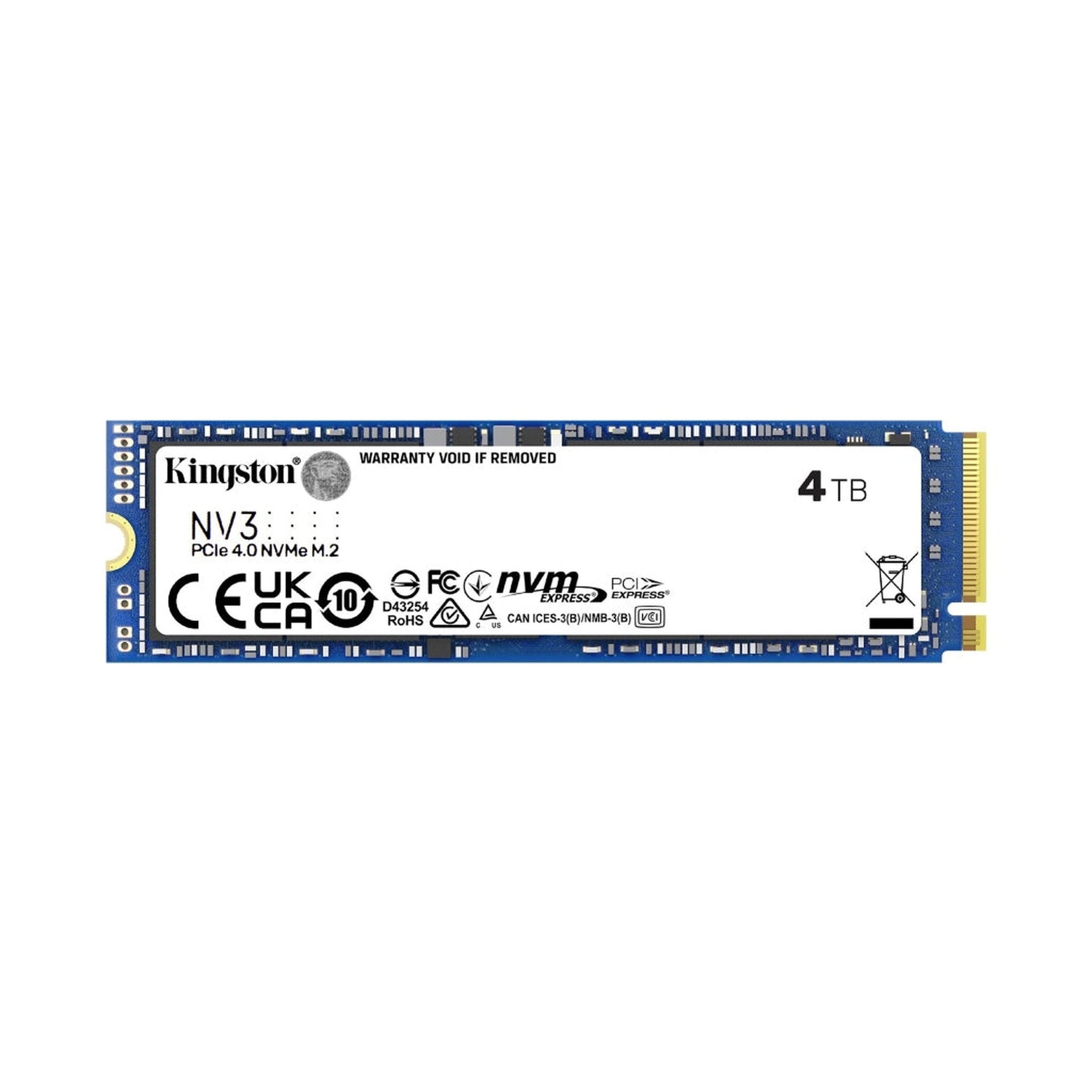 Kingston 4TB NV3 M.2 2280 NVMe SSD Imagen principal del producto