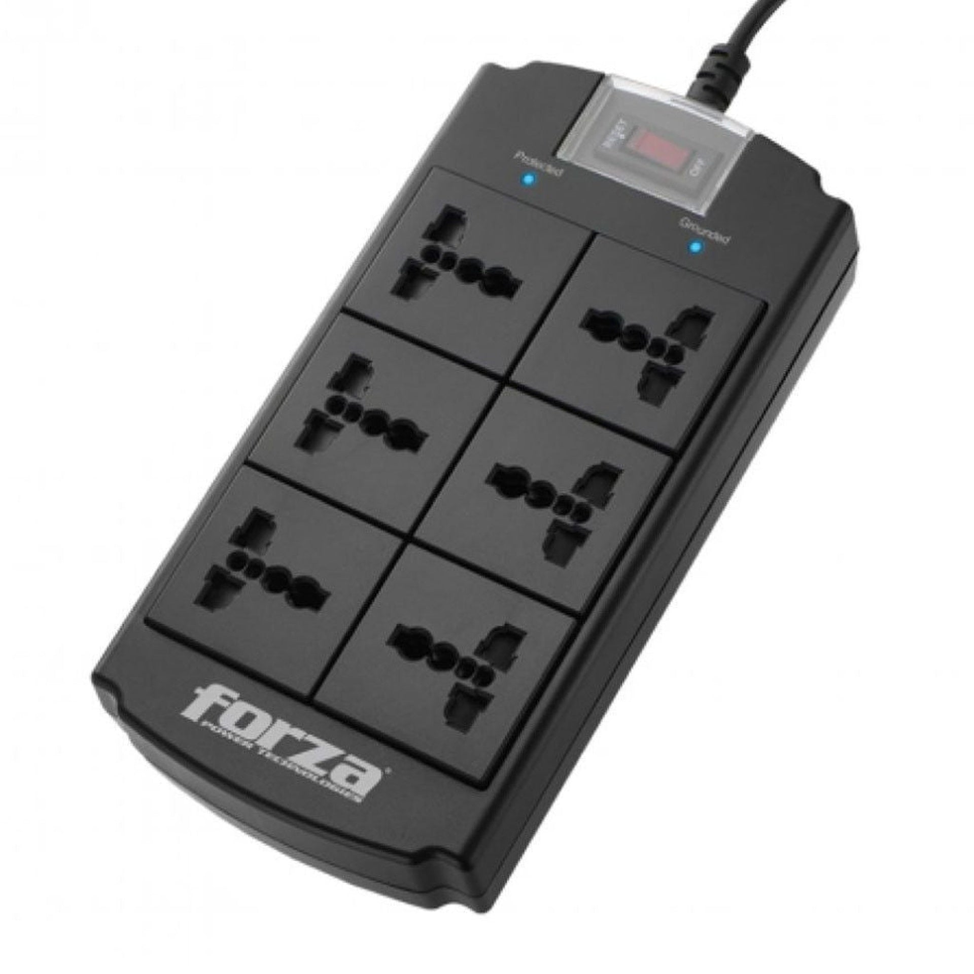 Forza protector 6 tomas universal 110 240V nema plug