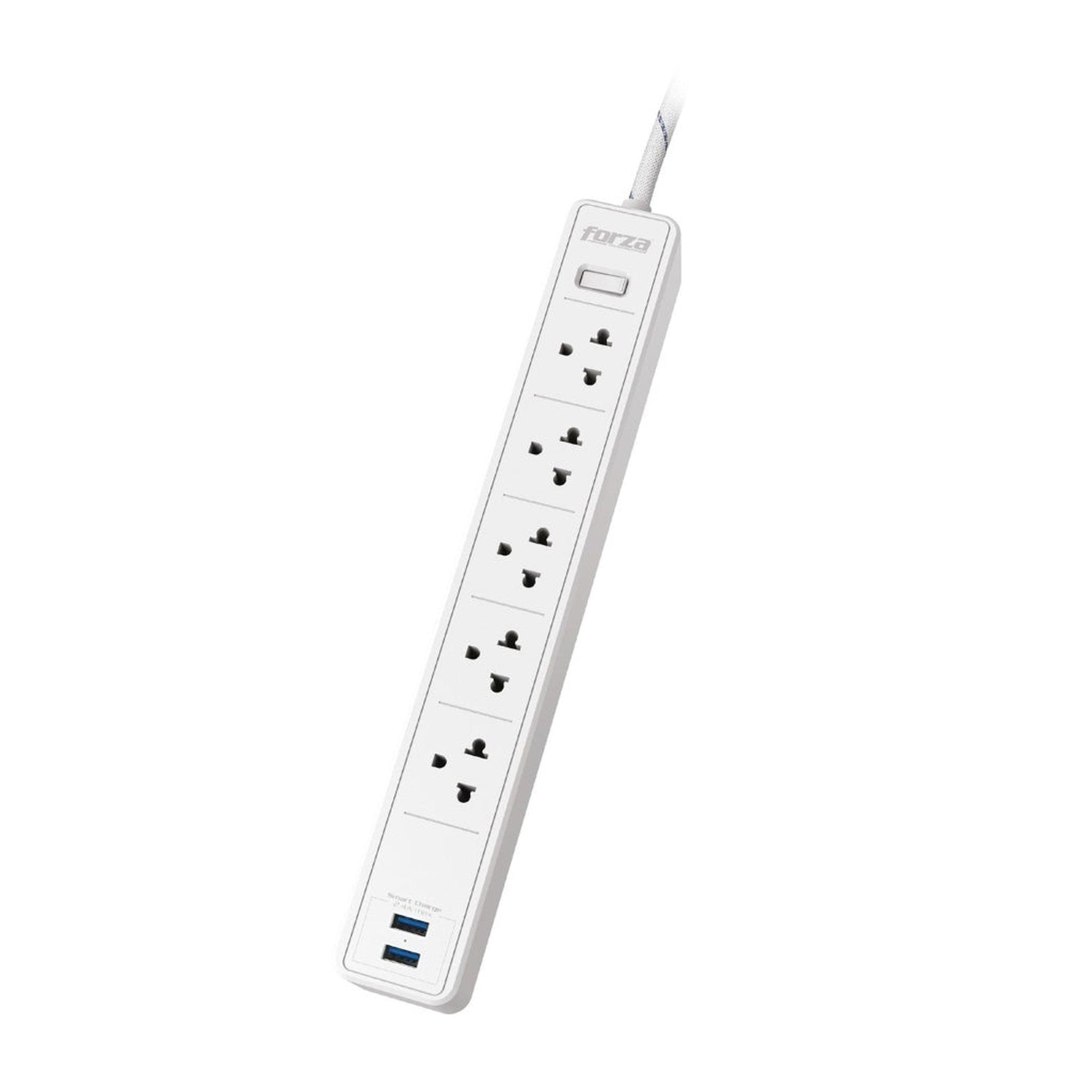 Forza protector de voltaje 5 tomas 2usb 5FT wh