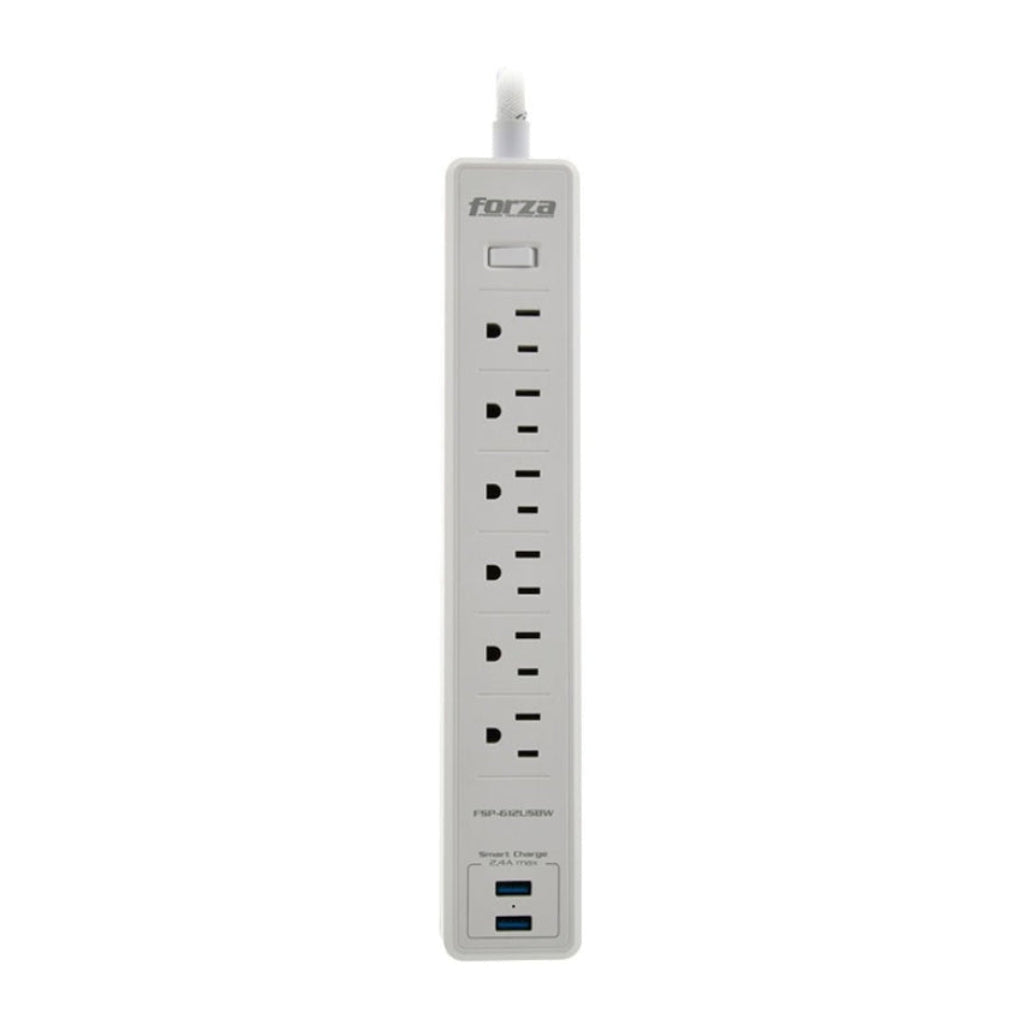 Forza protector de voltaje 6 tomas 2usb 5FT wh