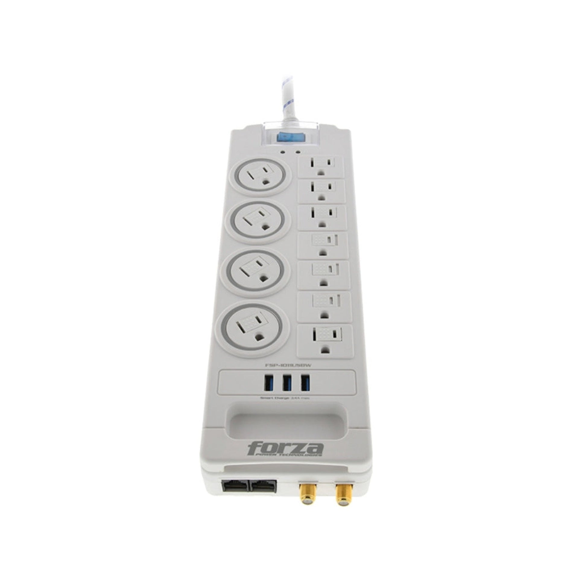 Forza Protector de Voltaje 11 Tomas 3USB 5ft WH Imagen principal del producto