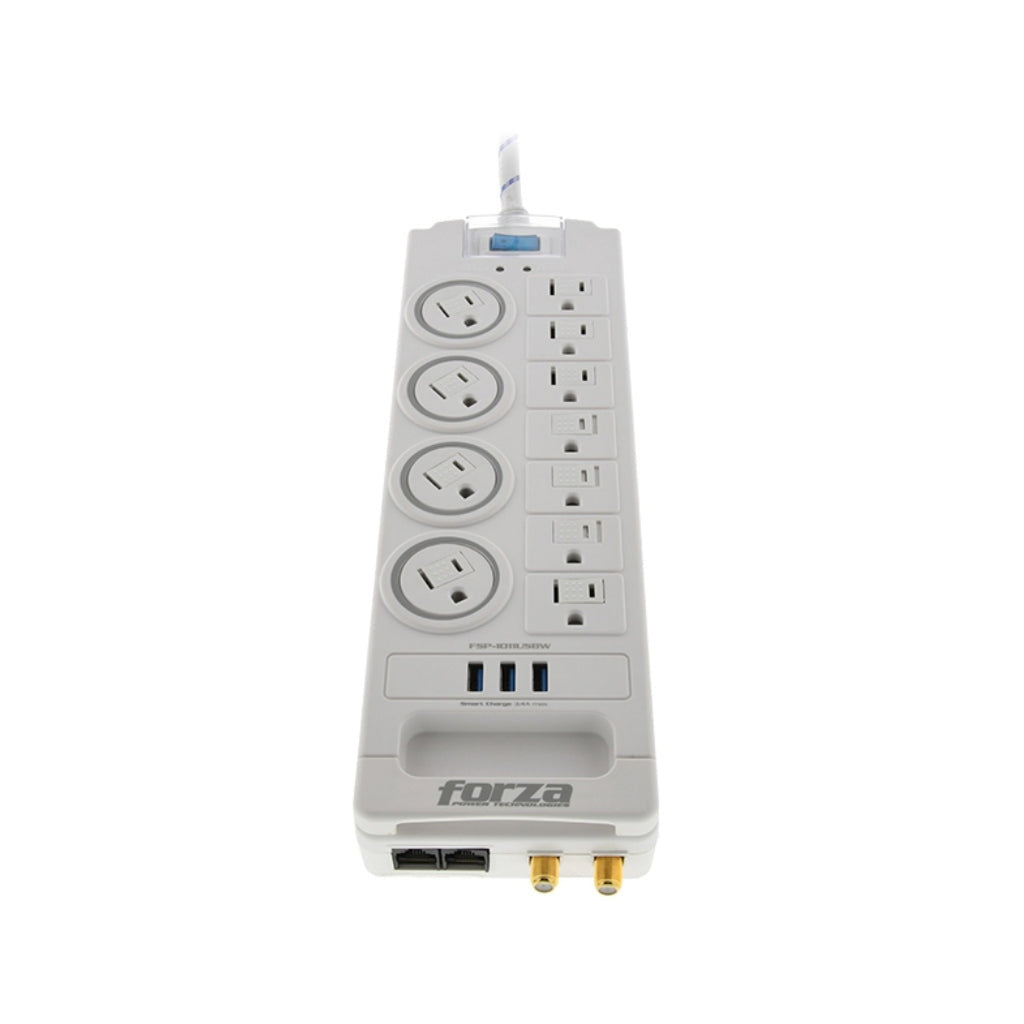 Forza Protector de Voltaje 11 Tomas 3USB 5ft WH