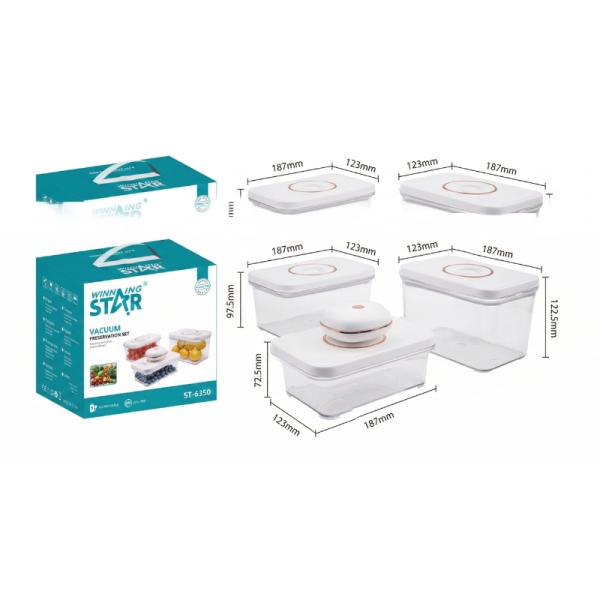 Set de Conservación al Vacio Winning Star ST-6350 Silicona / Abs BXH-1679-WST-18428