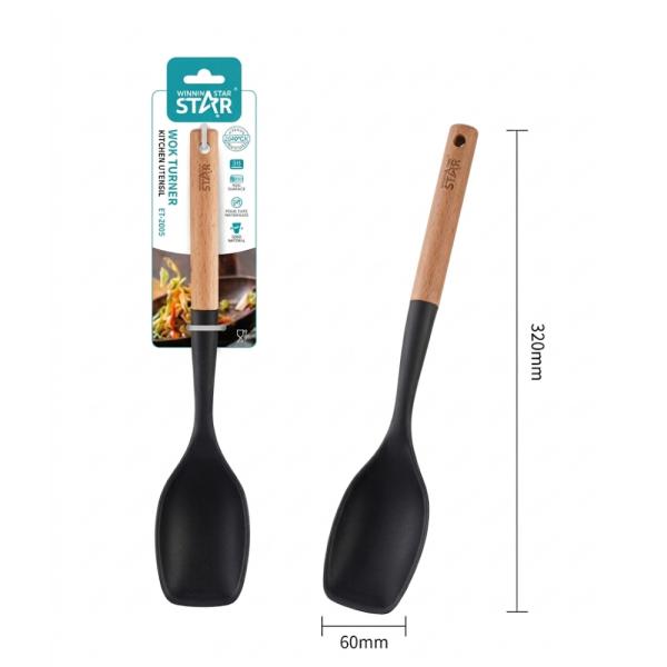 Espátula wok Winning Star ST-7550 silicona nylon madera Imagen principal del producto
