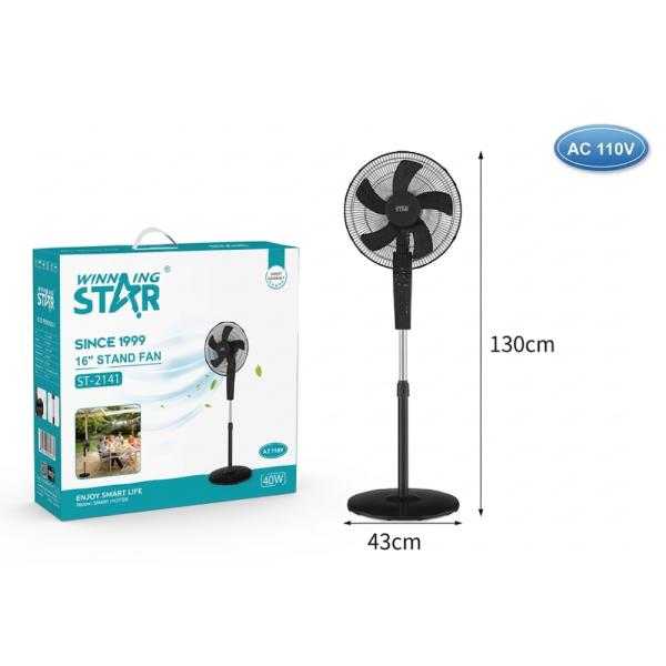 Ventilador de Pie 16" Winning Star ST-2141 3 Velocidades DFS-766-WST-110V-17063 - Negro