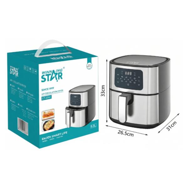 Freidora de Aire Winning Star 5.5L 1400W ST-2041 Digital