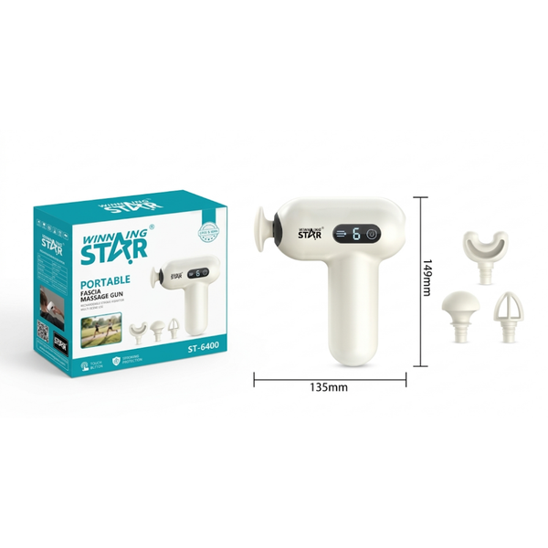 Pistola Portátil de Masaje Facial Winning Star ST-6400 6 Niveles JMQ-1233-WST-38084