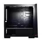 CASE GAMING RGB EAGLE WARRIOR GLADIATOR CG11RFRA003C MID TOWER 1 VENTILADOR DE 120MM CON PANEL ACRÍLICO FRONTAL Y LATERAL Y TIRA RGB (INCLUYE PEQUEÑO CONTROL BOARD) - NEGRO