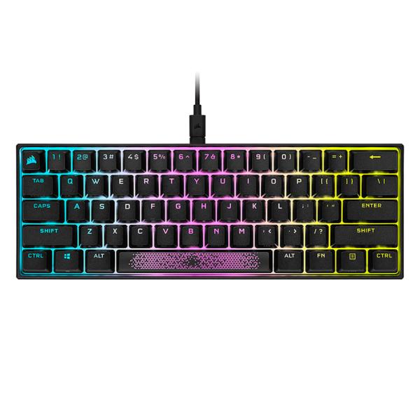 Teclado Gaming Corsair K65 Mini RGB Mecánico Inglés Negro