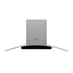 Midea extractor campana 36 pulgadas silver para cocina moderna