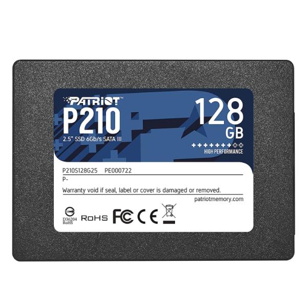 Patriot P210 SSD 128GB SATA III 2.5" Negro