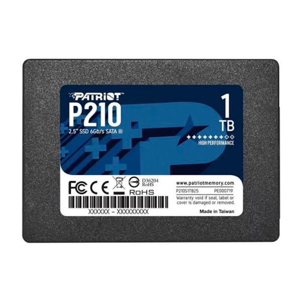 Patriot P210 SSD 1TB SATA III 2.5" Negro Imagen principal del producto