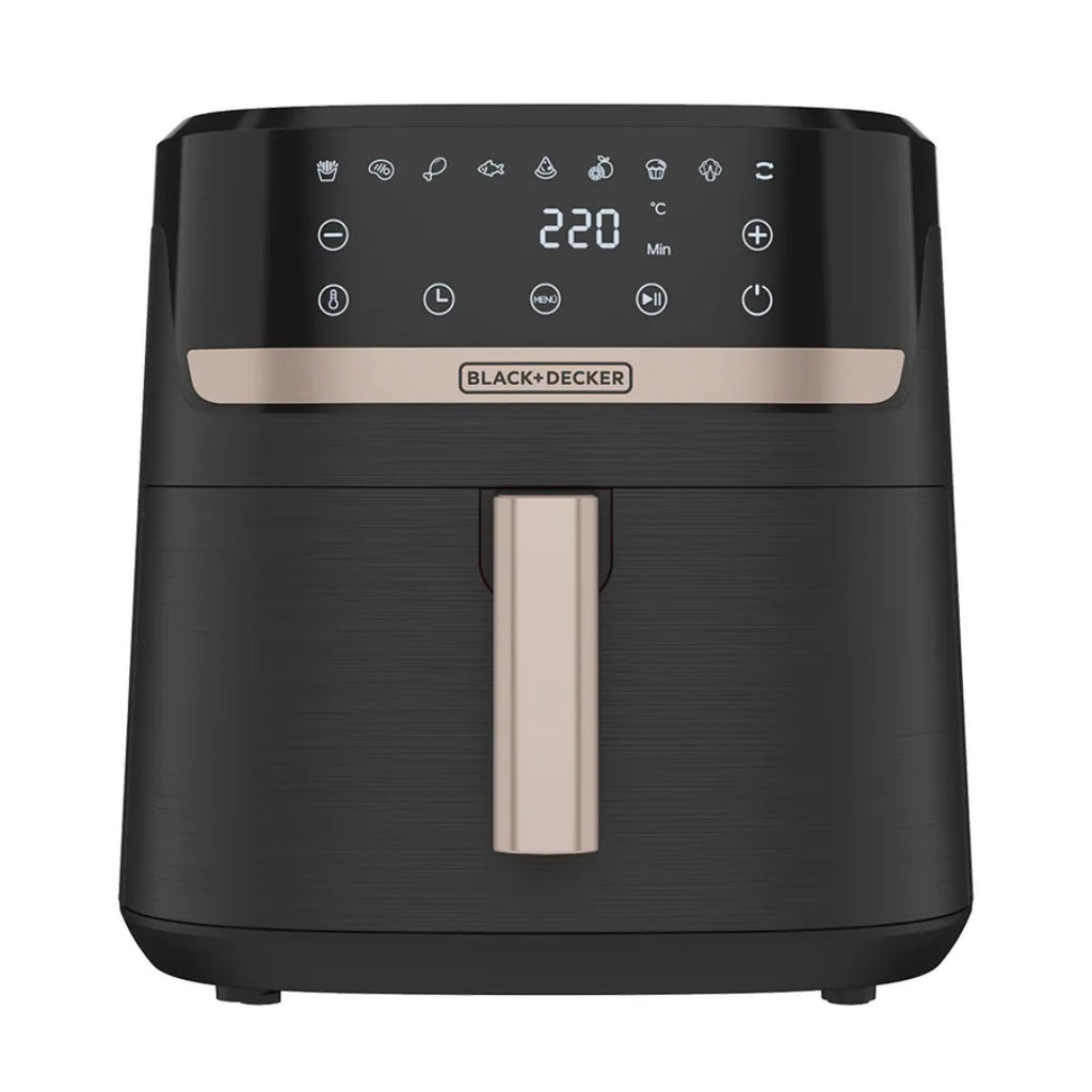 Black + decker freidora de aire digital 8L negro AFBD82-1BDLA