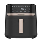 Black + decker freidora de aire digital 8L negro AFBD82-1BDLA