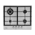 Midea estufa empotrable a gas 24" color silver MTGB24R3402GS