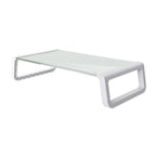 Trust Soporte Monitor Cristal Templado Blanco Elegante