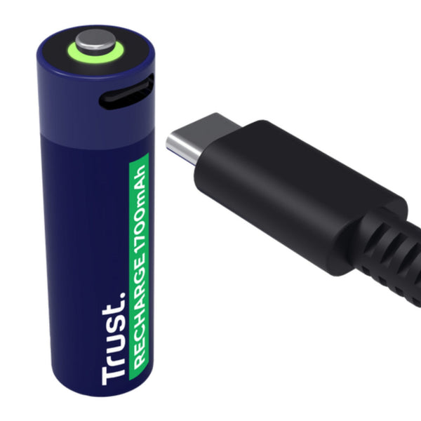 Trust Pilas AA Recargables USB-C 4 Pack - 25631
