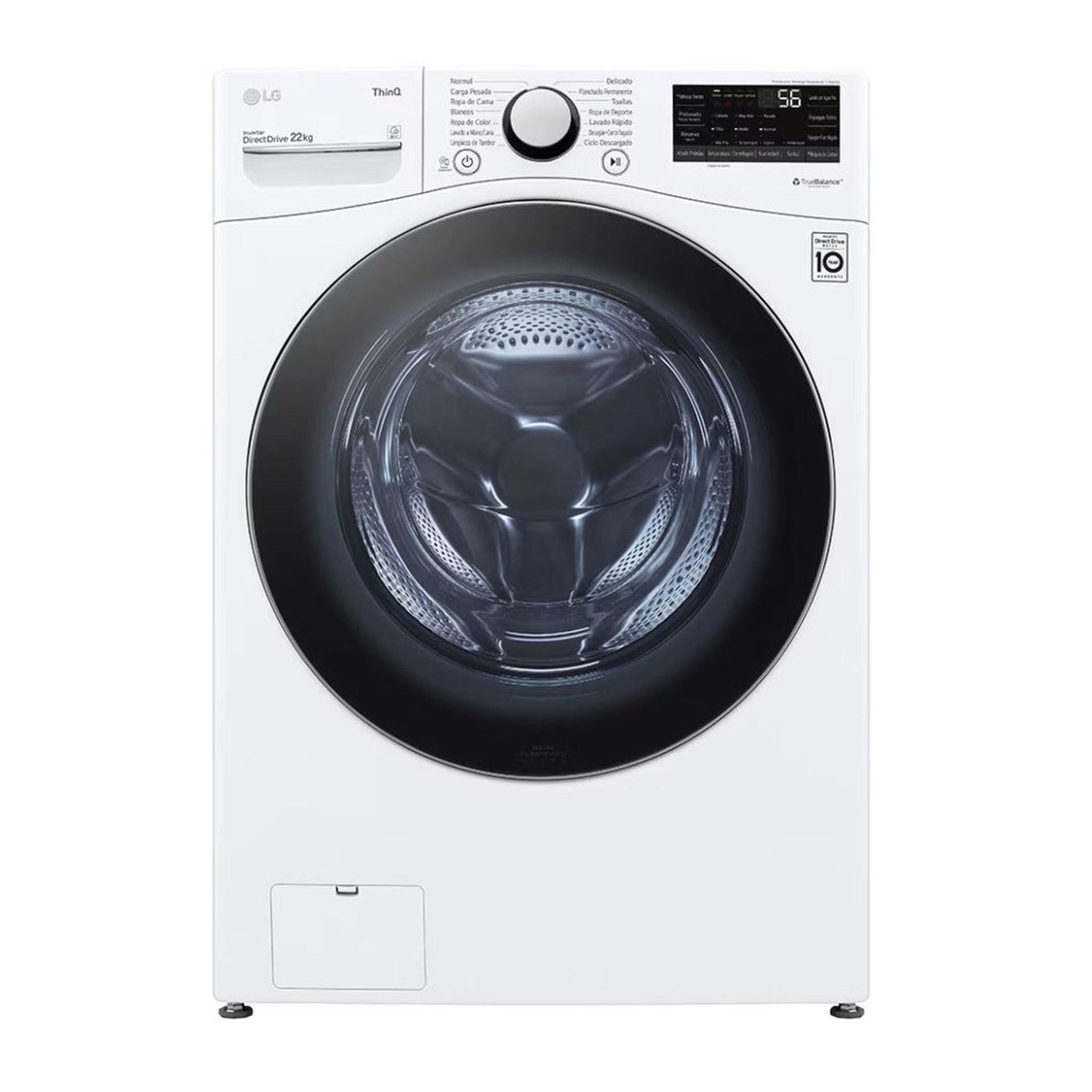 Lavadora LG front loading 22 kg blanca WM22WV26R Imagen secundaria del producto