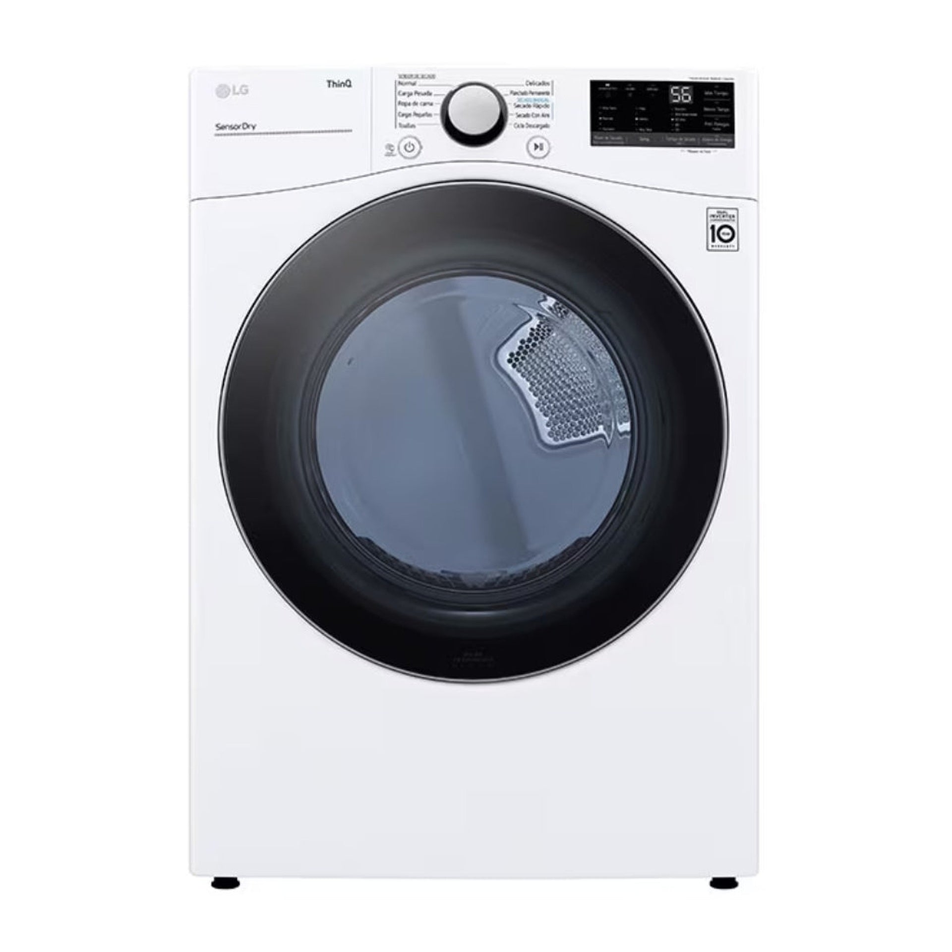 LG Secadora Gas 22 kg white DF22WV2R