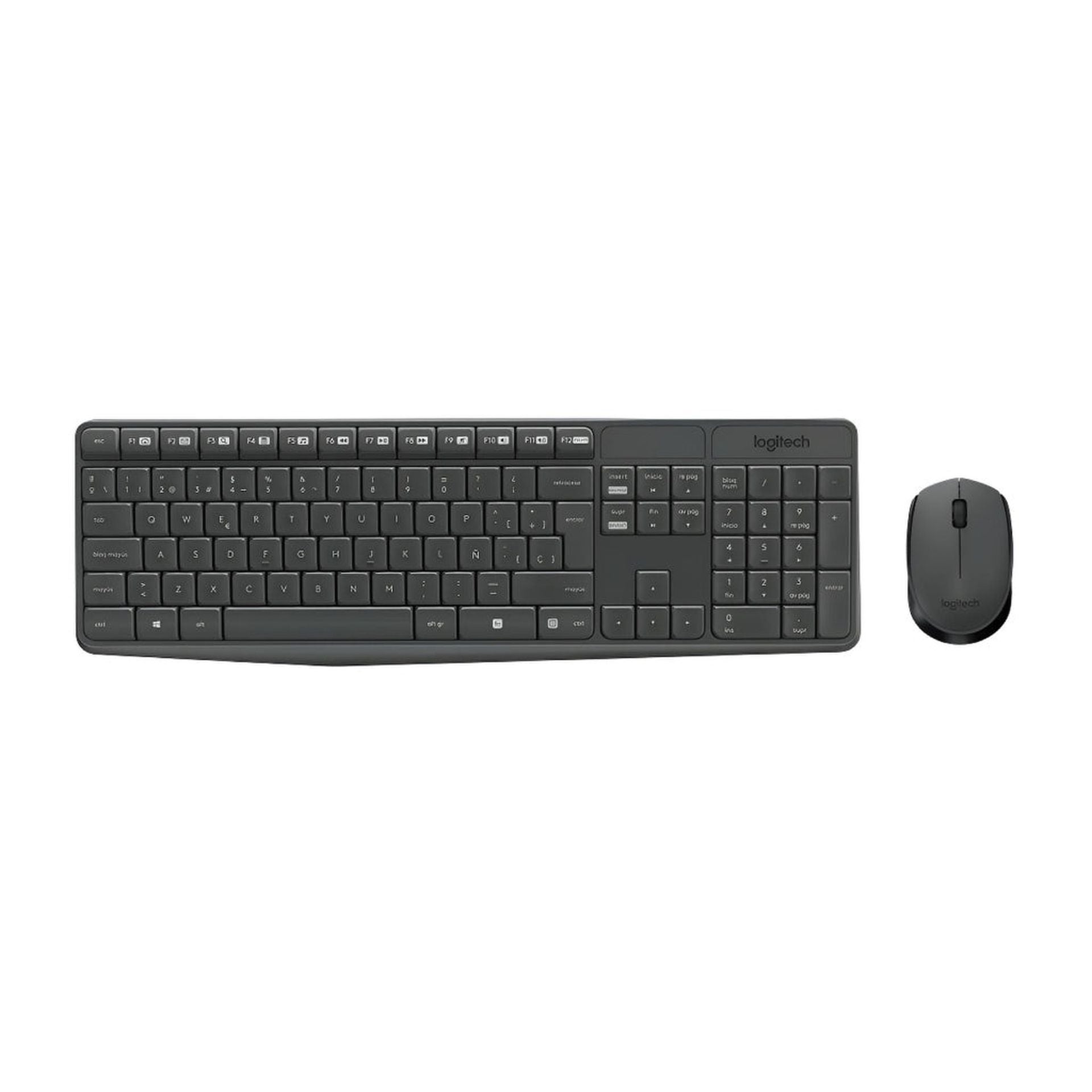 Combo teclado y mouse Logitech MK235 inalámbrico español Imagen secundaria del producto
