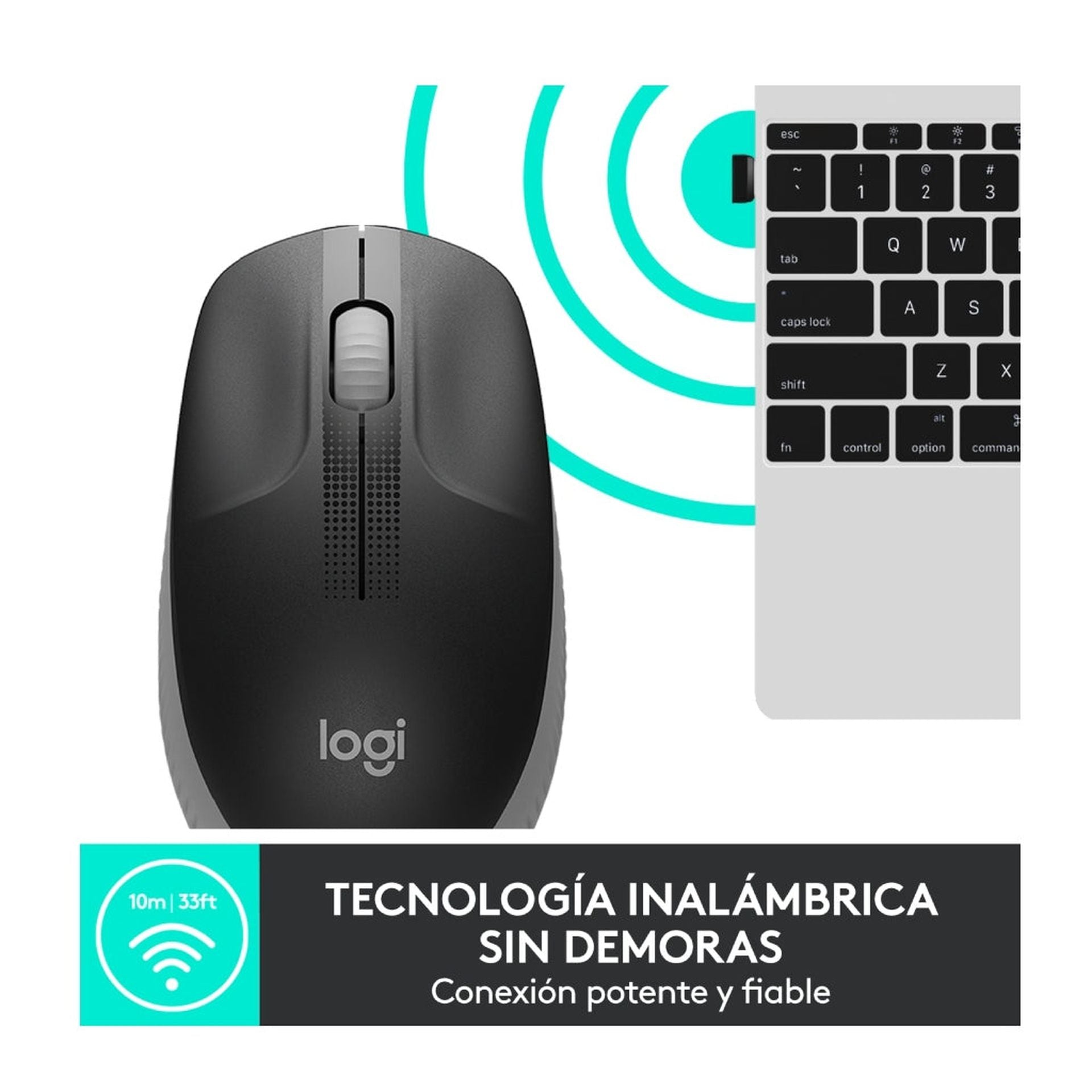 Mouse Logitech M190 inalámbrico 1000 dpi Imagen secundaria del producto
