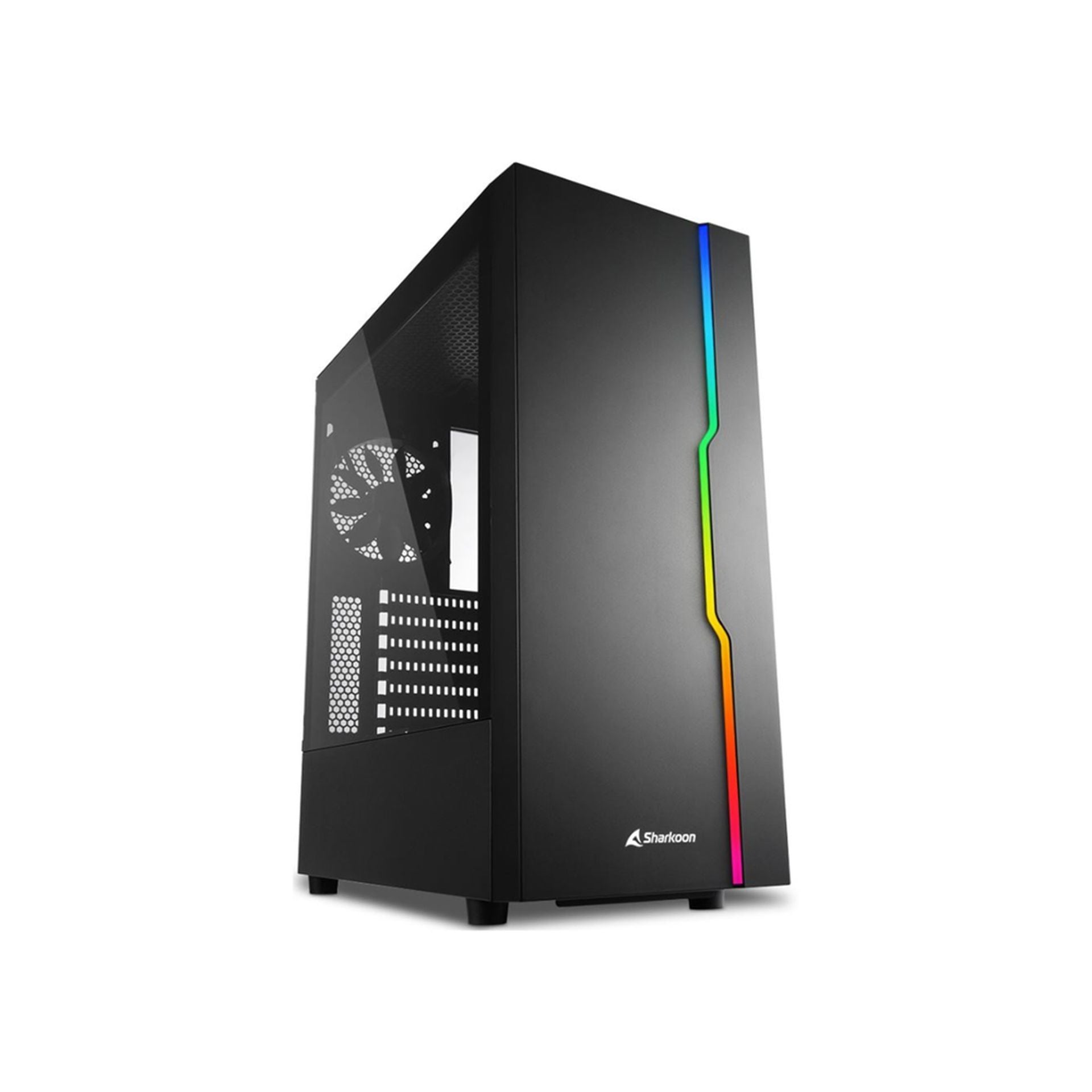 Case gaming Sharkoon RGB slider mid tower vidrio y malla Imagen secundaria del producto
