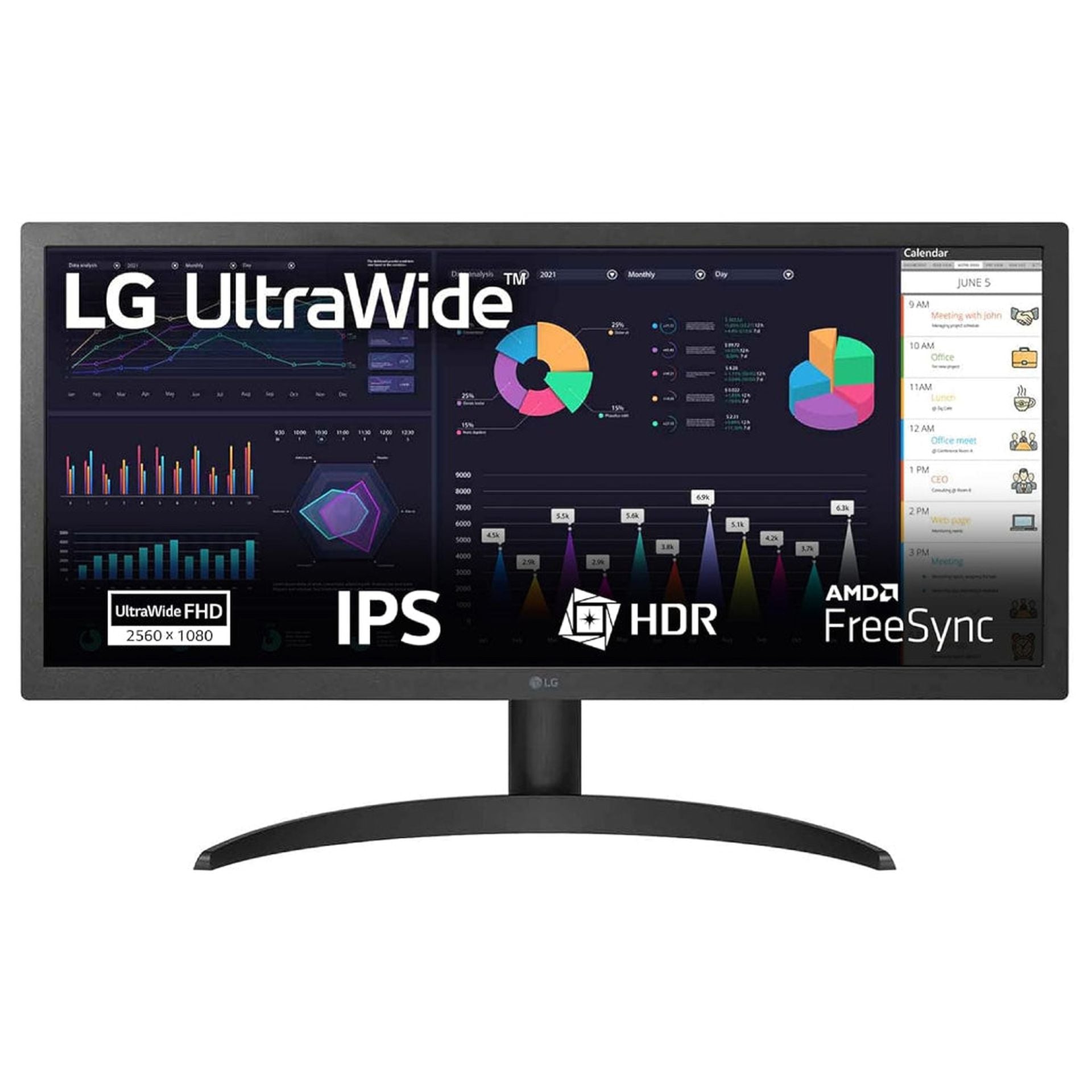 Monitor LG 26 pulgadas wfhd 26WQ500-B plano slim 75 Hz HDMI Imagen secundaria del producto