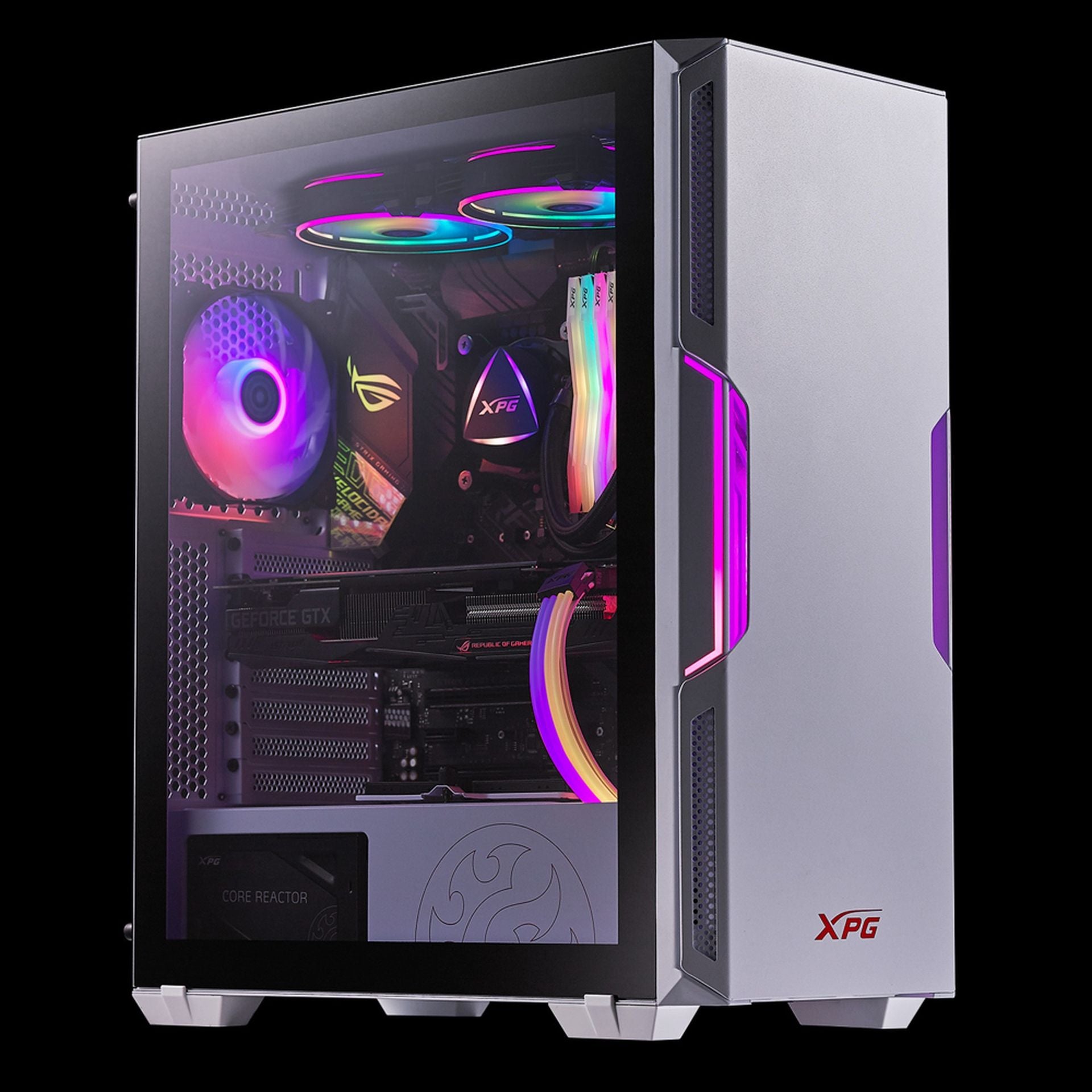 Case gaming adata Xpg starker air RGB vidrio templado Imagen secundaria del producto
