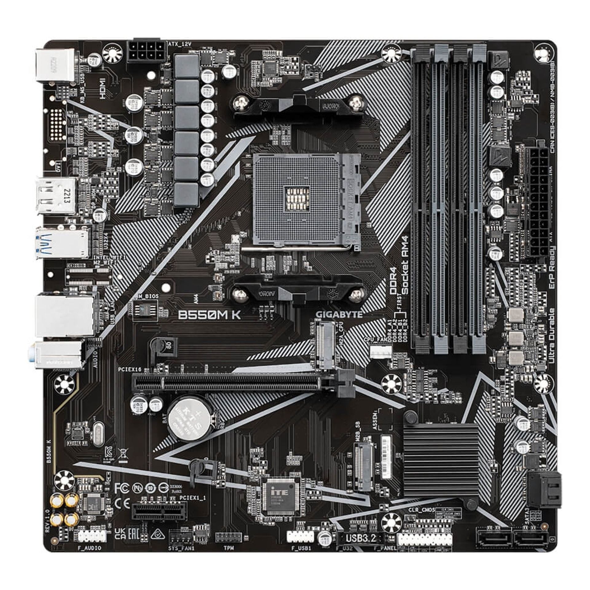 Tarjeta madre Gigabyte B550M k AM4 micro-atx DDR4 Imagen secundaria del producto
