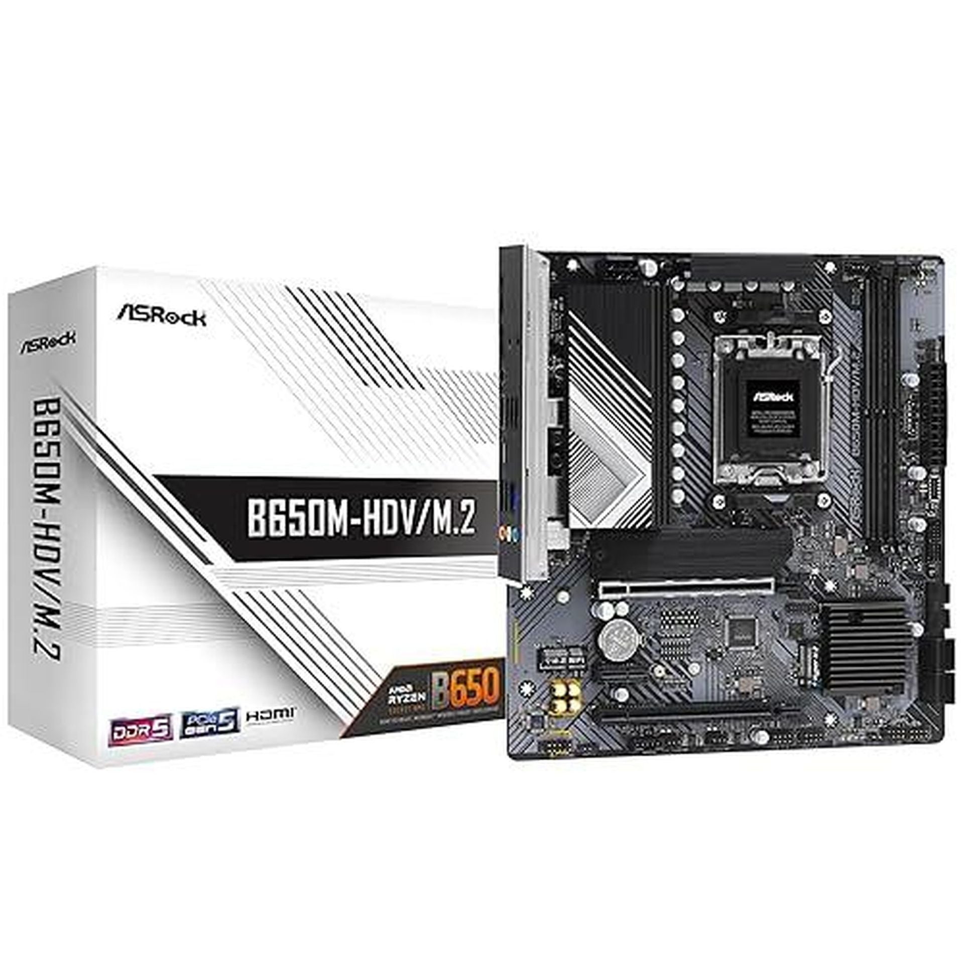 Tarjeta madre Asrock B650M-HDV m.2 micro-atx DDR5 AM5 Imagen secundaria del producto
