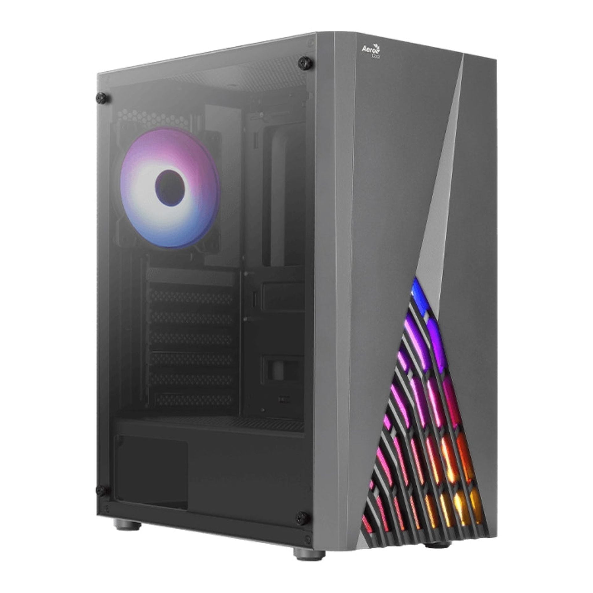 Case gaming RGB Aerocool delta G-BK-V2 mid tower ventiladores 4 de 120 mm con vidrio lateral accm-pv45043.11 Imagen secundaria del producto
