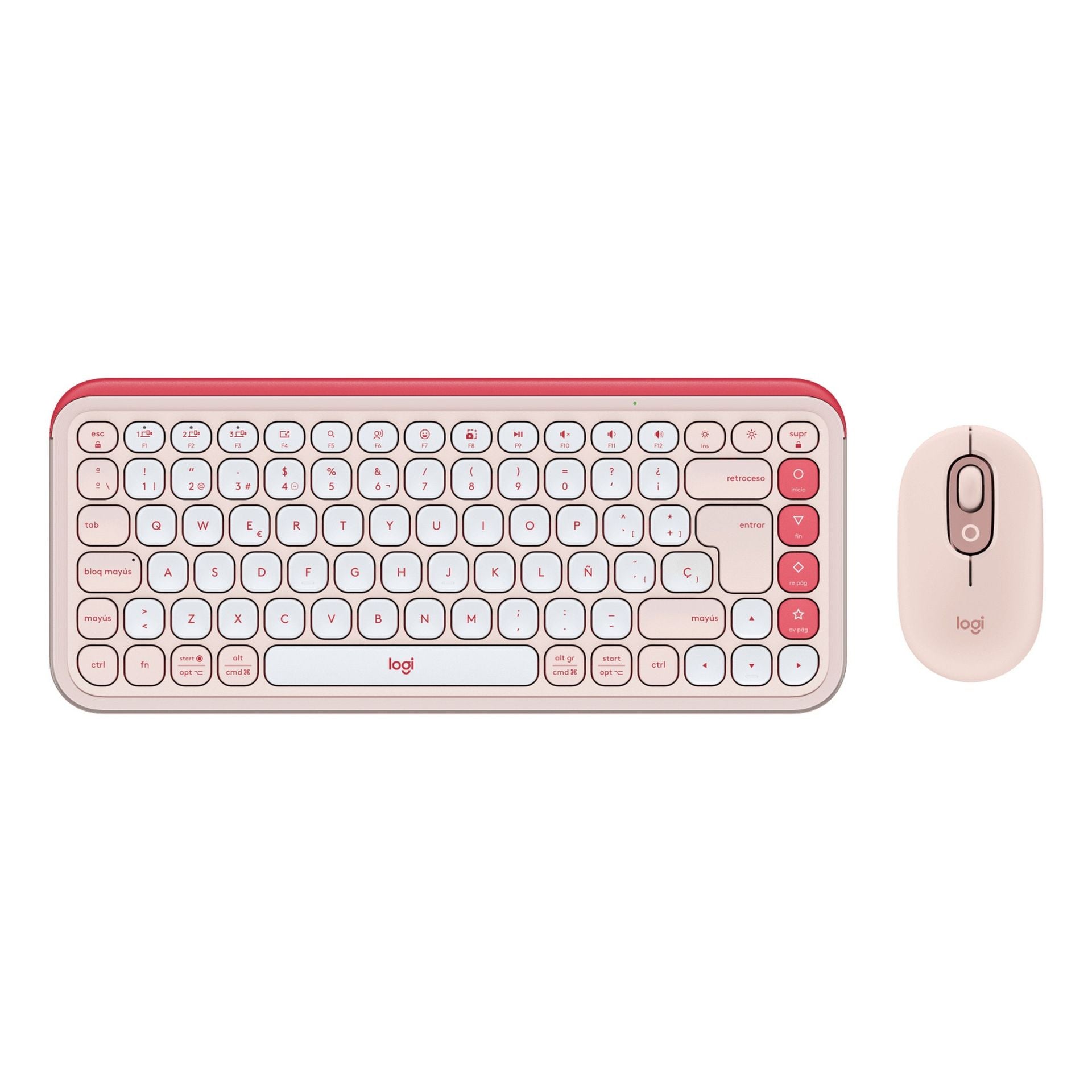 Teclado y mouse Logitech pop icon combo membrana inalámbrico bluetooth español 920-013053 Imagen secundaria del producto