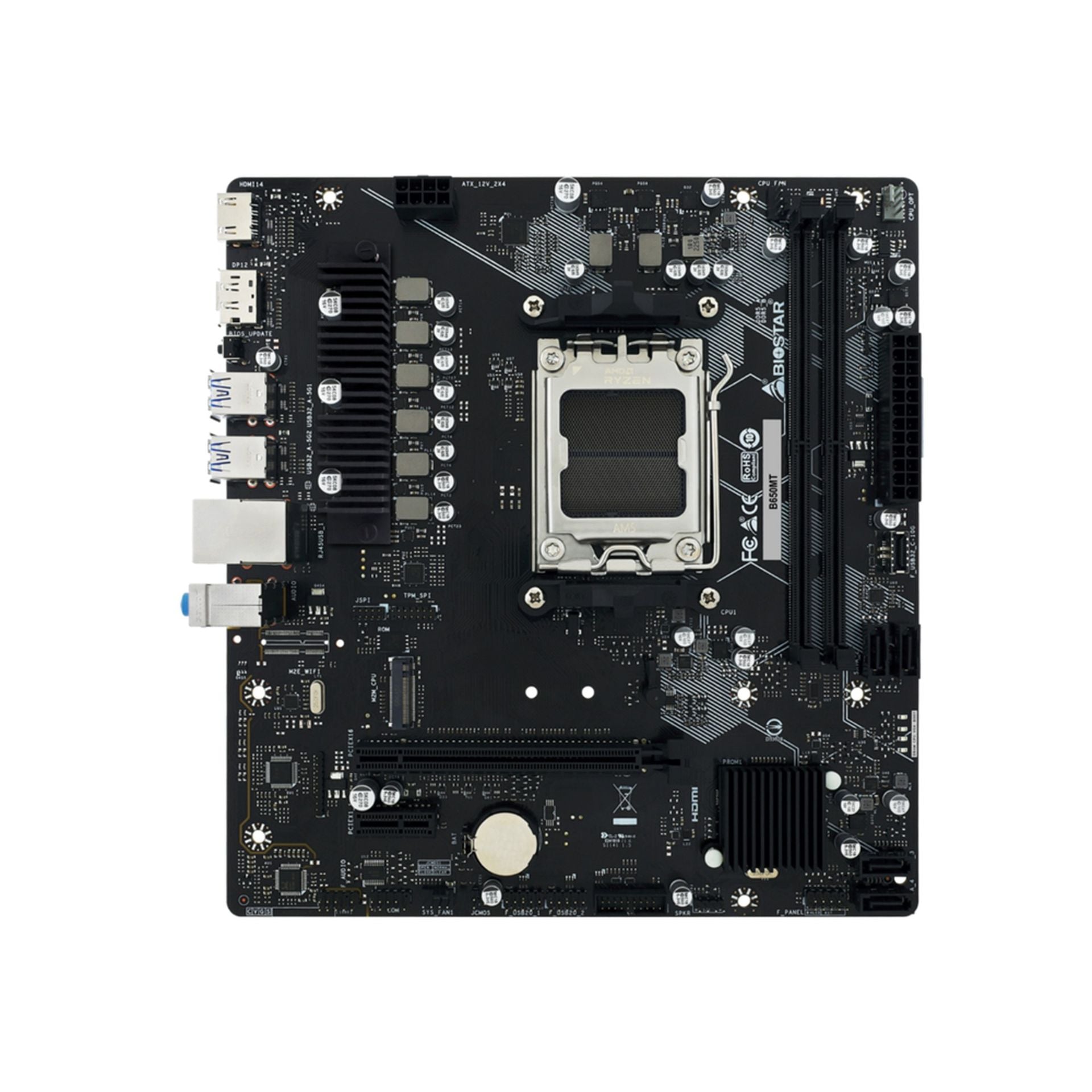 Tarjeta madre Biostar B650MT AM5 micro ATX DDR5 Imagen secundaria del producto