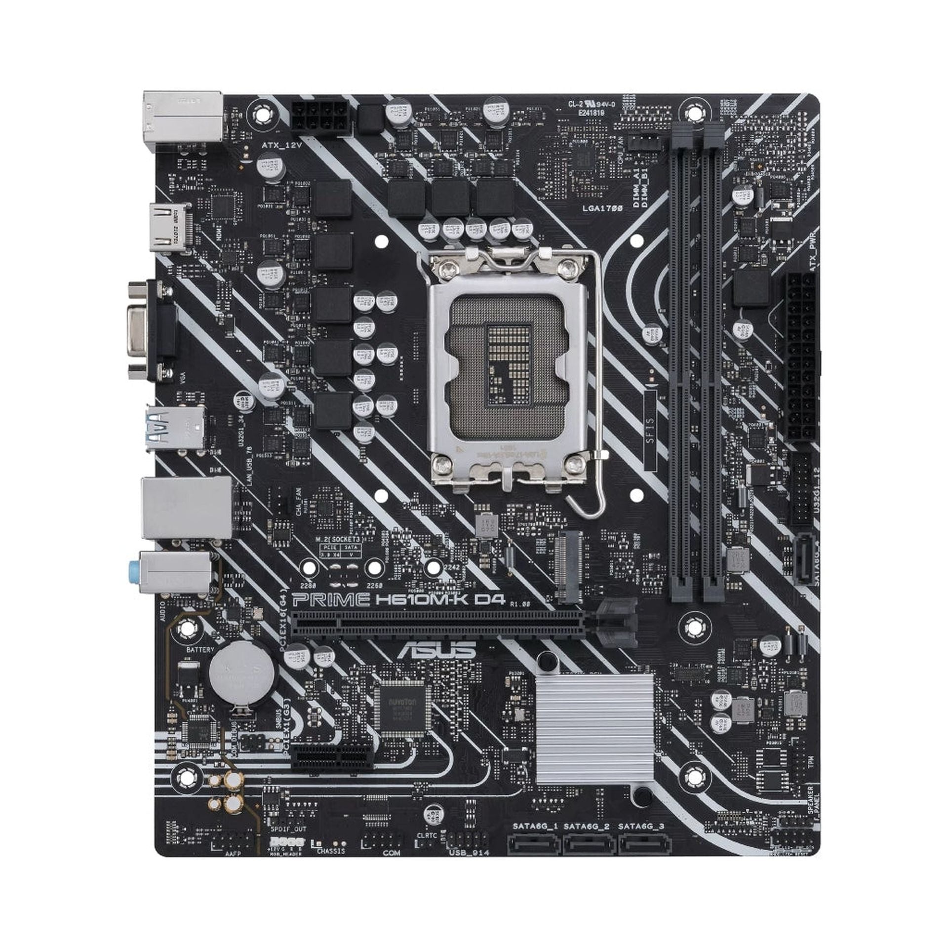 Tarjeta madre ASUS prime H610M-F D4 r2.0 LGA1700 micro ATX DDR4 90MB1H70-M0EAY0 Imagen secundaria del producto