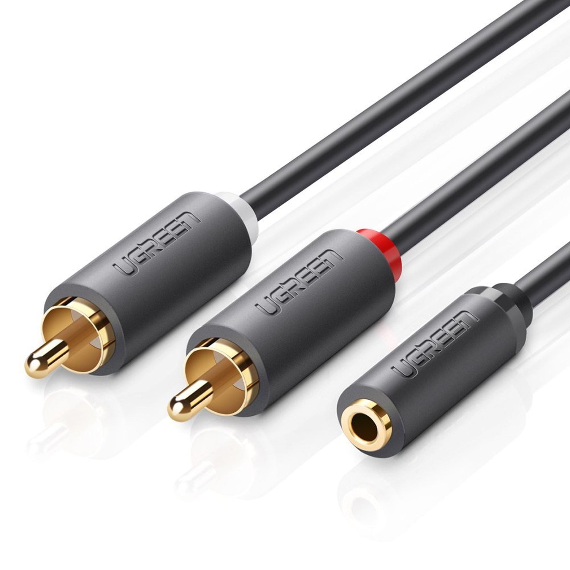 Cable de audio UGREEN AV102 3.5 mm hembra a 2 rca macho 1M 10588 Imagen secundaria del producto