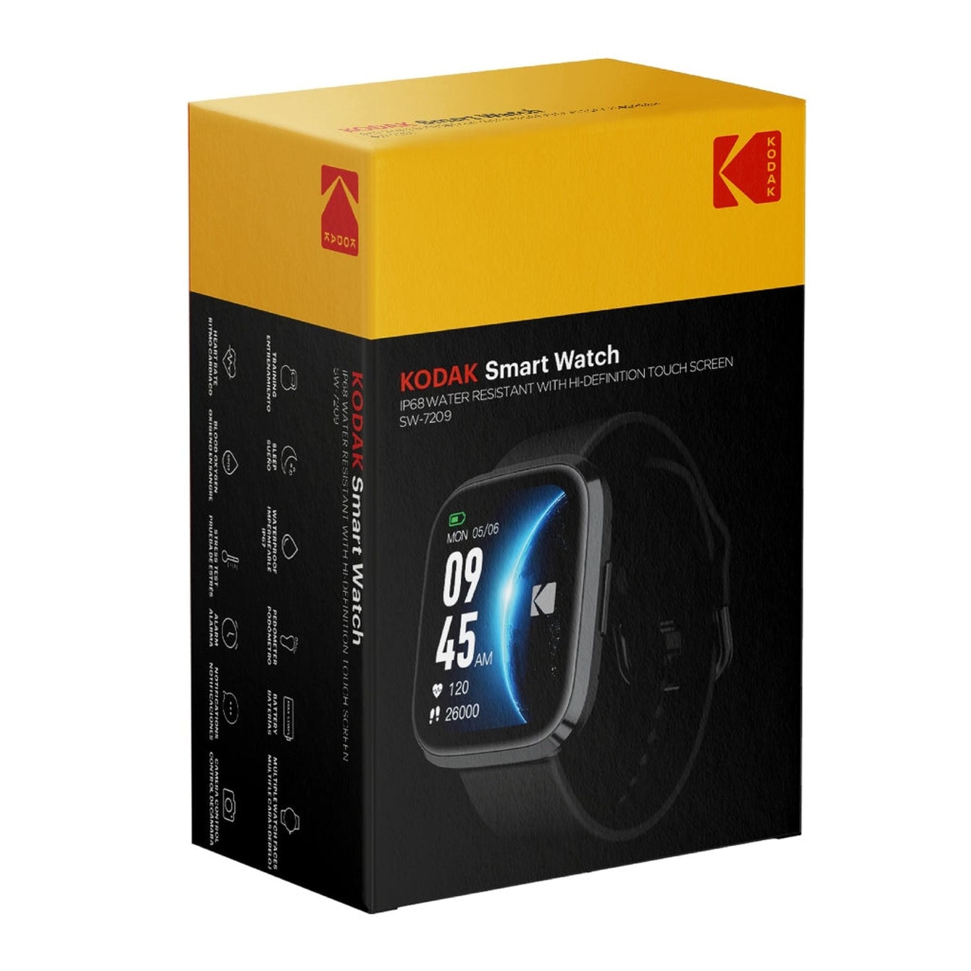 Kodak reloj inteligente SW7209 negro 1.72 pulgadas full touch Imagen secundaria del producto