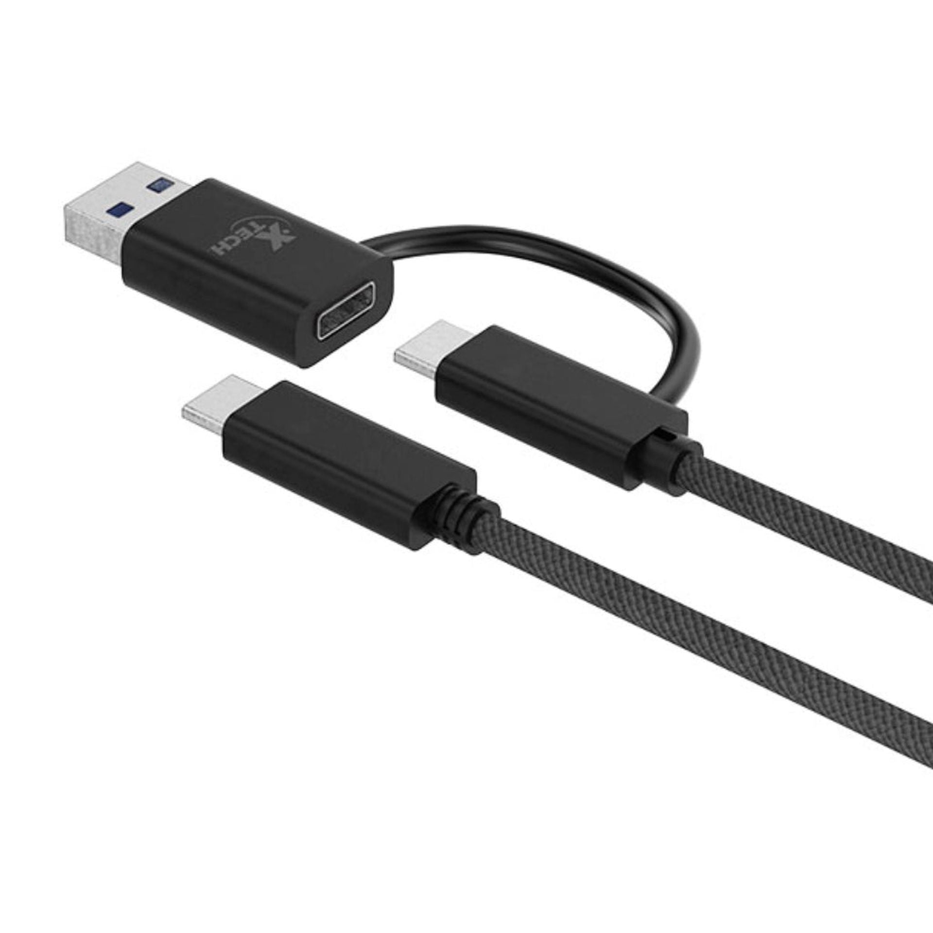 Cable 2 Xtech en 1 USB-C a usb-a trenzado 1.82m XTC-532 Imagen secundaria del producto