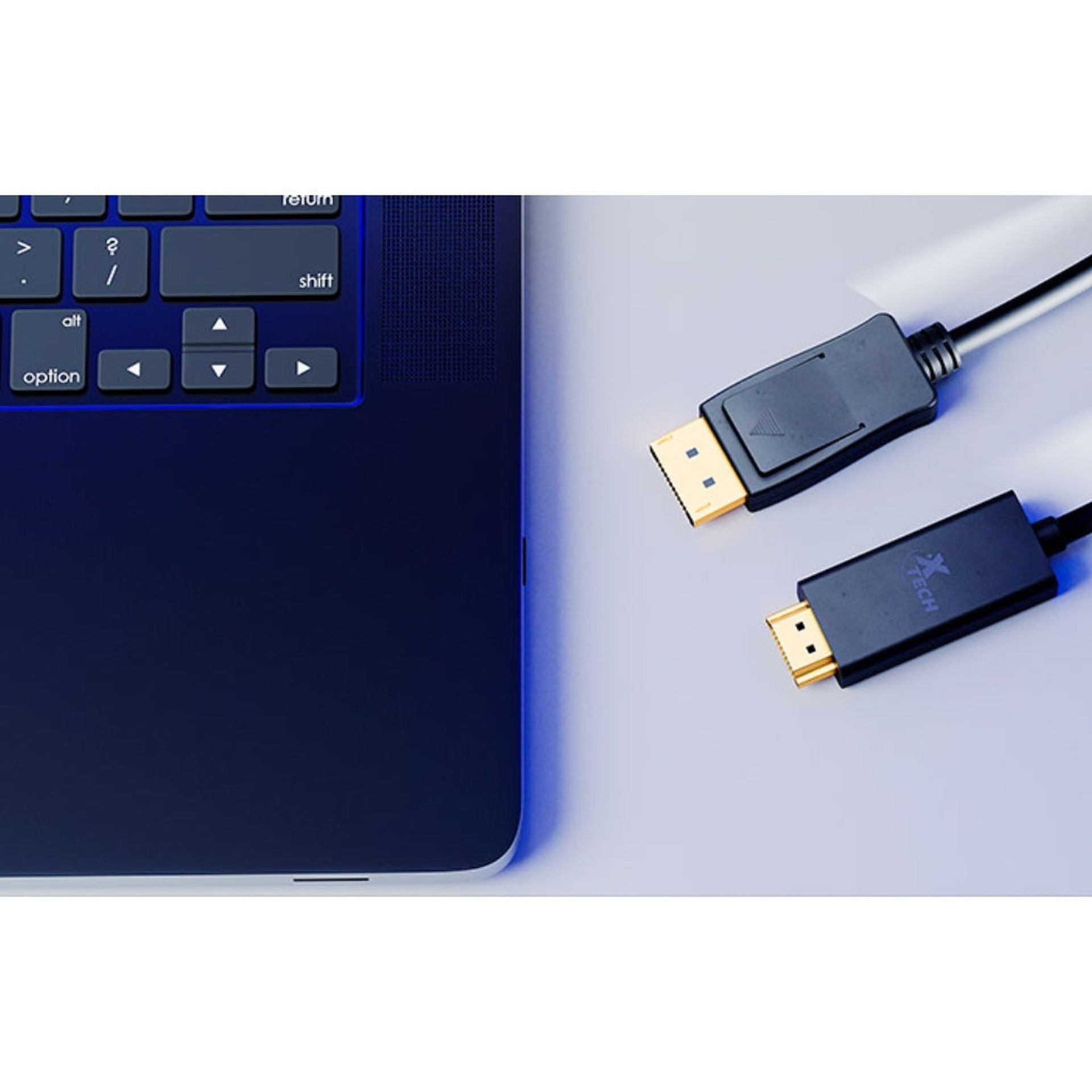 Xtech display cable displayport DP HDMI 3 m black DP m to HDMI m XTC-359 Imagen secundaria del producto