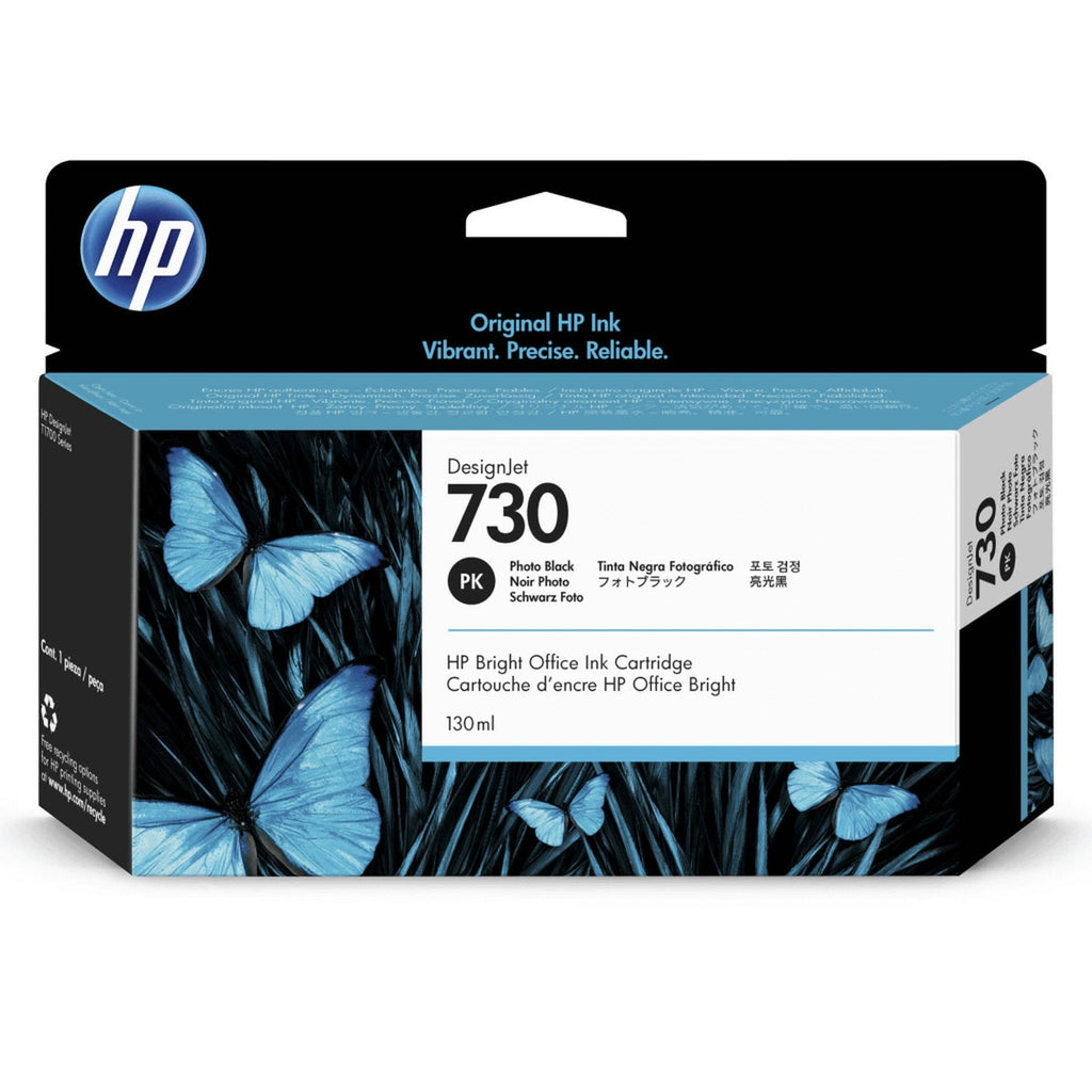 HP cartucho tinta 730 photo negro 300 ml designjet