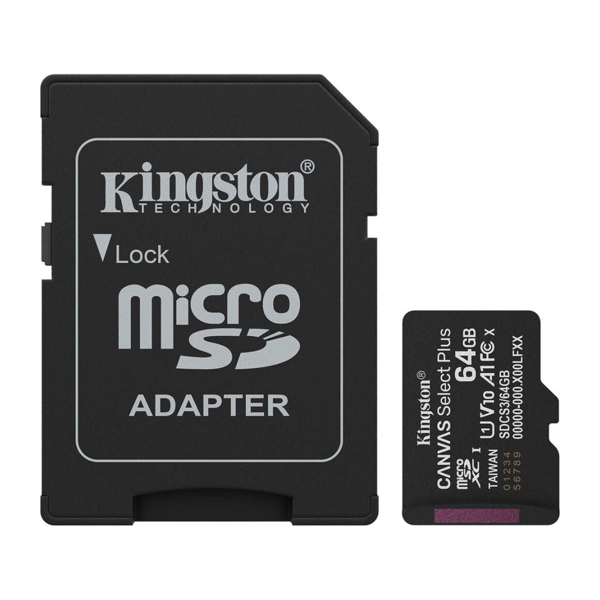 Kingston tarjeta microsdhc canvas select 64GB SDCS3 64GB Imagen secundaria del producto