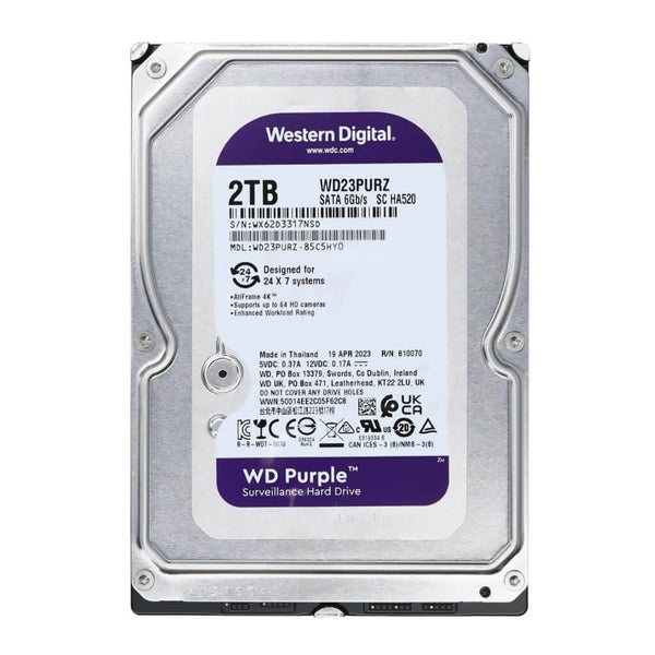 Wd purple surveillance disco duro interno 2 TB WD23PURZ