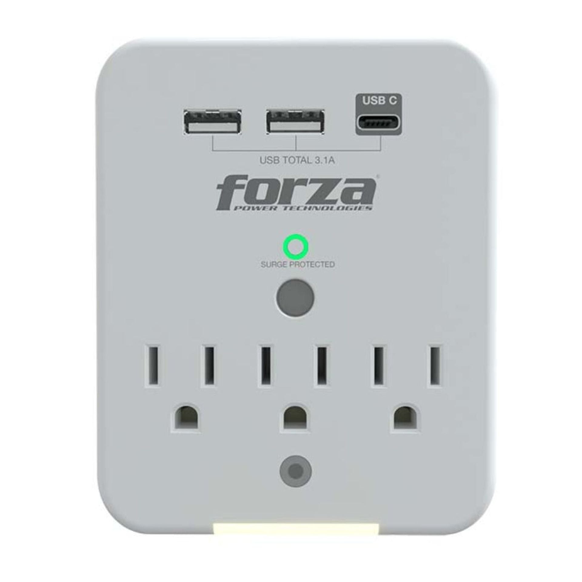 Forza protector de sobretensión blanco FWT-331USBC Imagen secundaria del producto